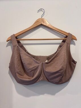 Wired Full-Coverage Bra in Taupe